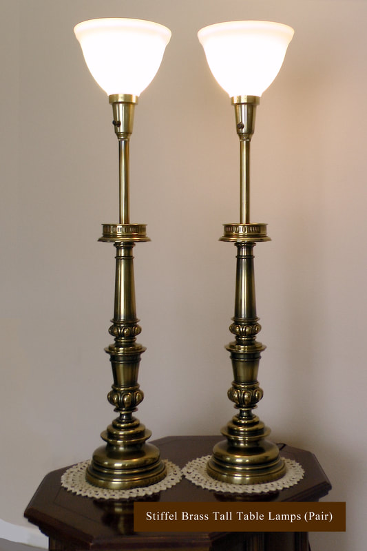 Stiffel Lamps, 1970’S Stiffel Table Lamps